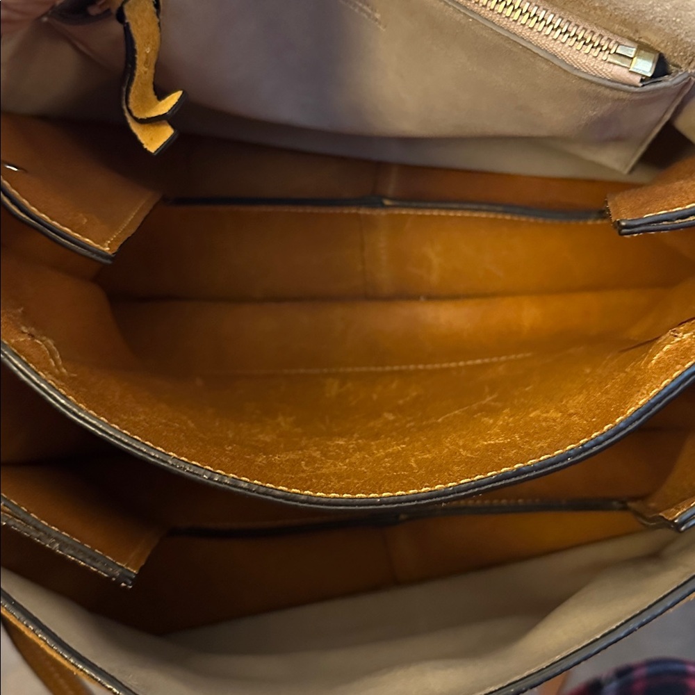 Chloe  Mustard and Snakeskin Crossbody Bag - Picture 4 of 4